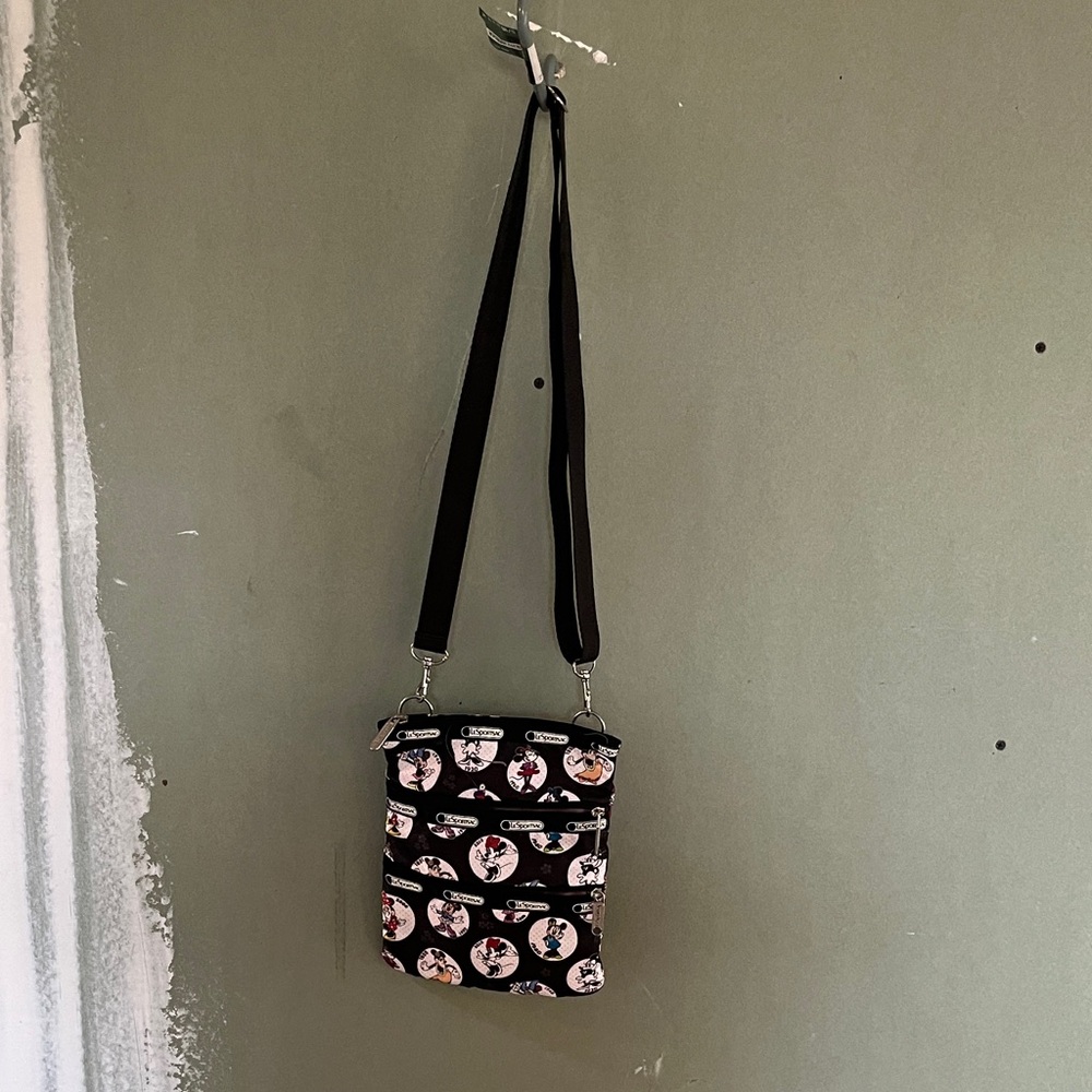 Stylish Black and White Crossbody Bag